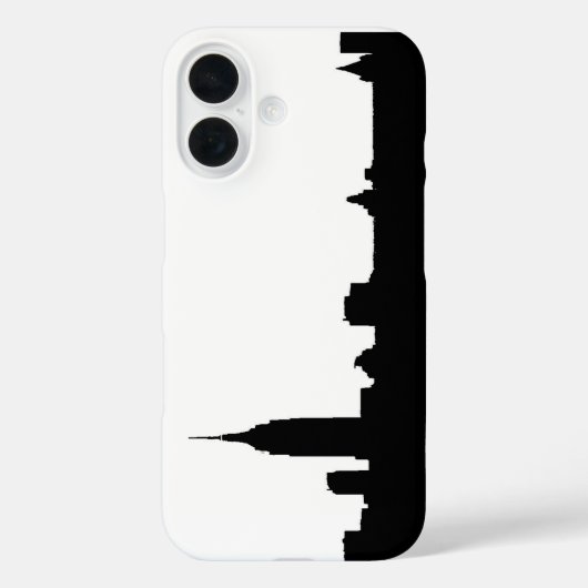 Coques Case-Mate iPhone Noir blanc New York (Verso)