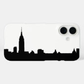 Coques Case-Mate iPhone Noir blanc New York (Verso (horizontal))