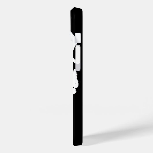 Coques Case-Mate iPhone Noir & Blanc Pop Art Crâne Cool élégant (Verso / Gauche)