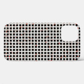 Coques Case-Mate iPhone Noir blanc rouge Abstrait Motif chic (Verso (horizontal))