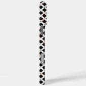 Coques Case-Mate iPhone Noir blanc rouge Abstrait Motif chic (Verso / Droite)