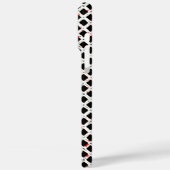 Coques Case-Mate iPhone Noir blanc rouge Abstrait Motif chic (Verso / Gauche)