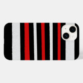 Coques Case-Mate iPhone Noir Blanc Rouge Cool Motifs simples (Verso (horizontal))