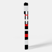 Coques Case-Mate iPhone Noir Blanc Rouge Cool Motifs simples (Verso / Gauche)