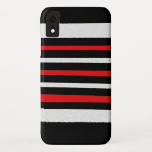 Case-Mate iPhone Case Noir Blanc Rouge Cool Motifs simples