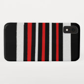 Coques Case-Mate iPhone Noir Blanc Rouge Cool Motifs simples (Dos (Horizontal))