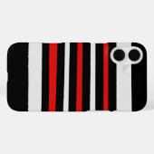 Coques Case-Mate iPhone Noir Blanc Rouge Cool Motifs simples (Verso (horizontal))
