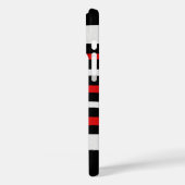 Coques Case-Mate iPhone Noir Blanc Rouge Cool Motifs simples (Verso / Gauche)