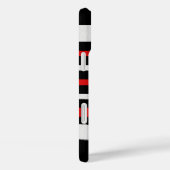 Coques Case-Mate iPhone Noir Blanc Rouge Cool Motifs simples (Verso / Droite)