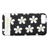 Coques Case-Mate iPhone Noir Blanc Simple Motif Maisy Or Personnel (Dos (Horizontal))