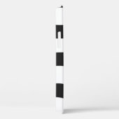 Coques Case-Mate iPhone noir + blanc zèbre rayure motif moderne (Verso / Droite)