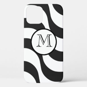 Case-Mate iPhone Case noir + blanc zèbre rayure motif moderne