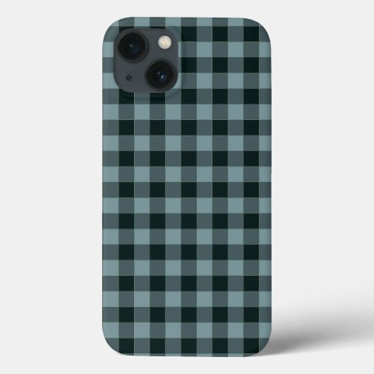 Coques Case-Mate iPhone Noir bleu À damiers En vichy Motif (Verso)
