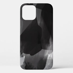 Case-Mate iPhone Case Noir brossé et blanc Peint Abstrait fond