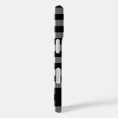 Coques Case-Mate iPhone Noir Buffalo Check Plaid Nom personnalisé (Verso / Droite)