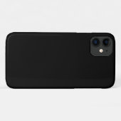 Coques Case-Mate iPhone Noir (couleur solide) (Dos (Horizontal))