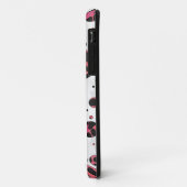 Coques Case-Mate iPhone Noir dalmate et rouge avec Pois (Dos/Gauche)