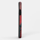 Coques Case-Mate iPhone Noir Dans Le Rouge (Dos/Droite)