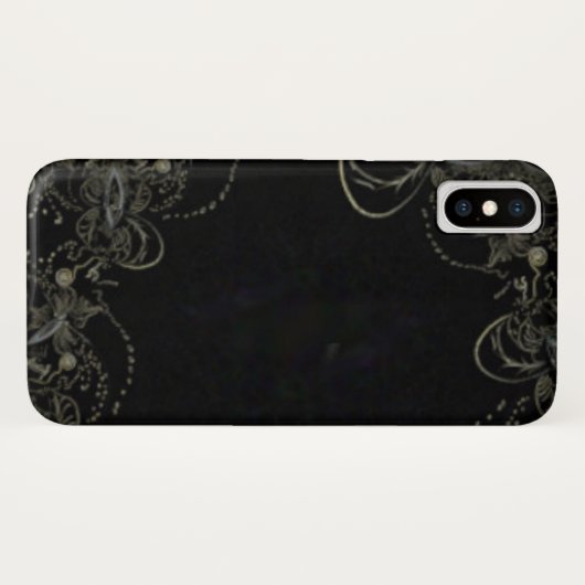 Coques Case-Mate iPhone Noir d'art Abstrait (Dos (Horizontal))