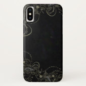 Coques Case-Mate iPhone Noir d'art Abstrait (Dos)