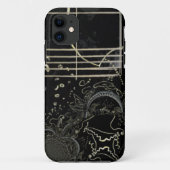 Coques Case-Mate iPhone Noir d'art Abstrait (Dos)