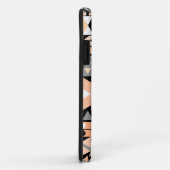 Coques Case-Mate iPhone Noir d'Aztèque de pêche (Dos/Droite)