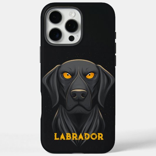 Coques Case-Mate iPhone Noir de récupération Labrador en colère (Verso)