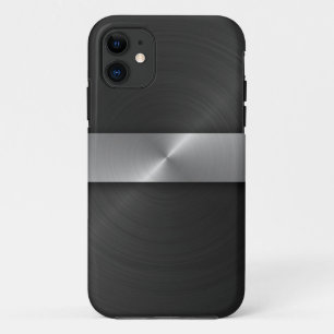 Etui iPhone Case-Mate Noir et acier