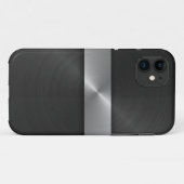 Coques Case-Mate iPhone Noir et acier (Dos (Horizontal))