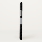 Coques Case-Mate iPhone Noir et argent (Dos/Droite)