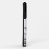 Coques Case-Mate iPhone Noir et argent personnalisable (Dos/Droite)