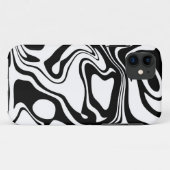 Coques Case-Mate iPhone Noir et blanc (Dos (Horizontal))