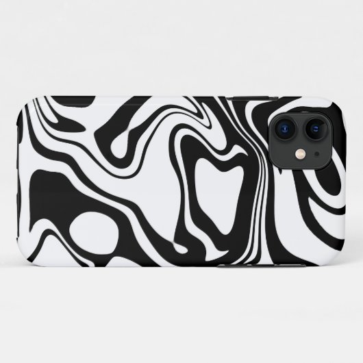 Coques Case-Mate iPhone Noir et blanc (Dos (Horizontal))