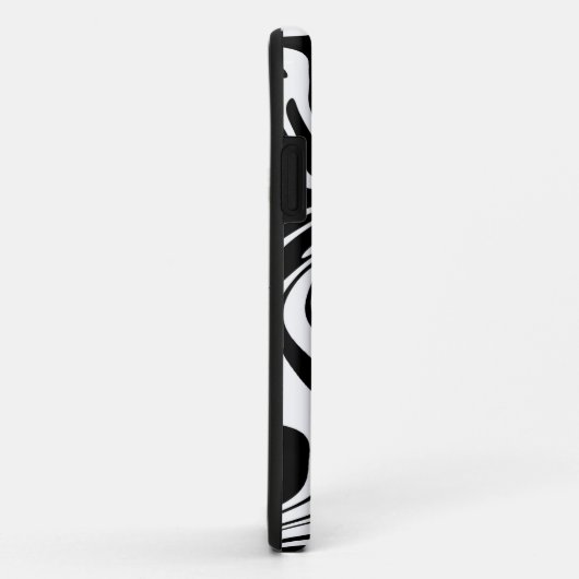 Coques Case-Mate iPhone Noir et blanc (Dos/Droite)