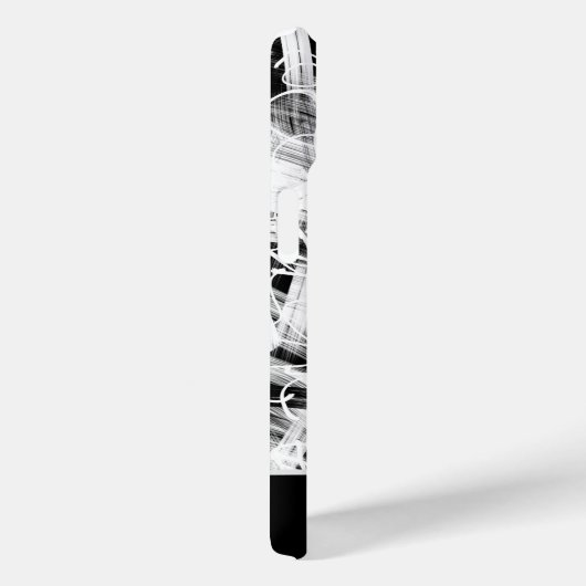 Coques Case-Mate iPhone Noir et blanc abstrait (Verso / Droite)