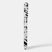 Coques Case-Mate iPhone Noir et blanc Abstrait Brushstrokies Art (Verso / Droite)