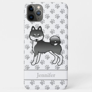 Case-Mate iPhone Case Noir Et Blanc Alaskan Klee Kai Cute Chien & Nom