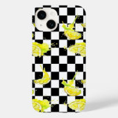 Coques Case-Mate iPhone Noir et blanc avec citrons (Verso)