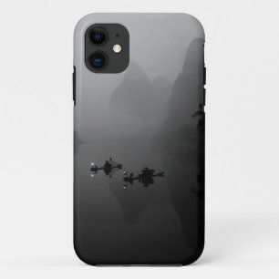 Etui iPhone Case-Mate Noir et blanc, Chine, Rivière Li, Pêcheur sur