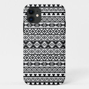 Coques Pour iPhone Noir et blanc de motif stylisés par Aztèque