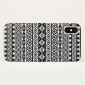 Coques Case-Mate iPhone Noir et blanc de motif stylisés par Aztèque (Dos (Horizontal))