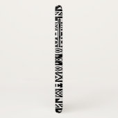 Coques Case-Mate iPhone Noir et blanc de motif stylisés par Aztèque (Dos/Gauche)