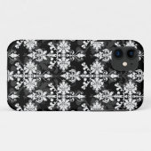 Coques Case-Mate iPhone Noir et Blanc Double Damassé (Dos (Horizontal))