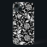 Etui iPhone Case-Mate Noir Et Blanc Floral Damas Vintage Motif<br><div class="desc">Vintage damas noir et blanc motif floral. Coque Elagant iPhone 4/4S. Le design est disponible sur d'autres produits.</div>