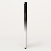 Coques Case-Mate iPhone Noir et blanc FRAIS chic de gradient personnalisé (Dos/Droite)