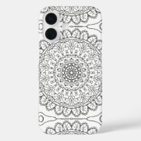 Noir et blanc immense Mandala Zen Bouddha Géométri