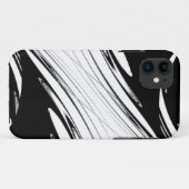 Coques Case-Mate iPhone Noir et blanc moderne (Dos (Horizontal))