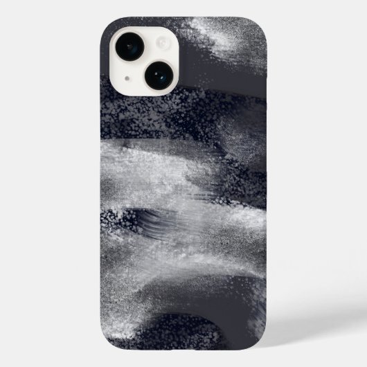 Coques Case-Mate iPhone Noir et blanc Moderne Abstrait Style (Verso)