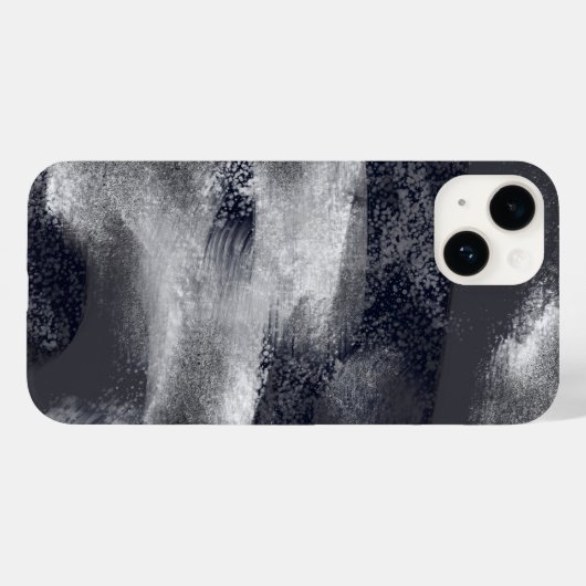 Coques Case-Mate iPhone Noir et blanc Moderne Abstrait Style (Verso (horizontal))
