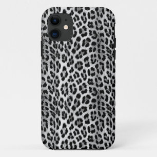 Case-Mate iPhone Case Noir et blanc monochrome, léopard motif